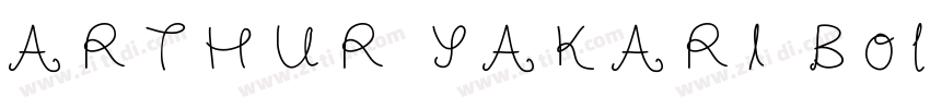ARTHUR YAKARI Bold字体转换